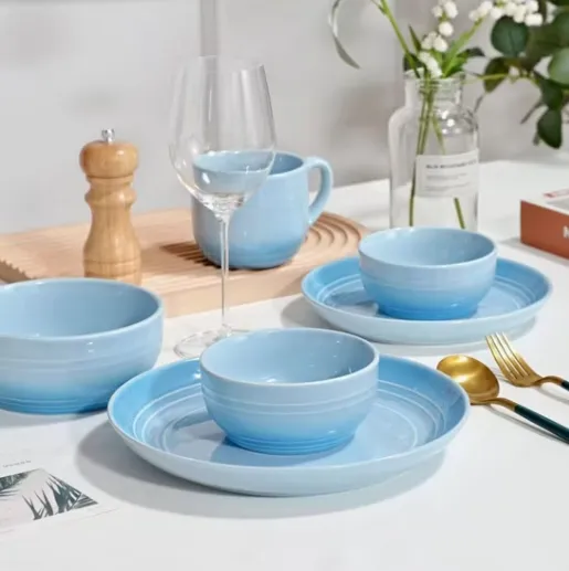 16 PCS Dinner Set Colorful Glaze Tableware best