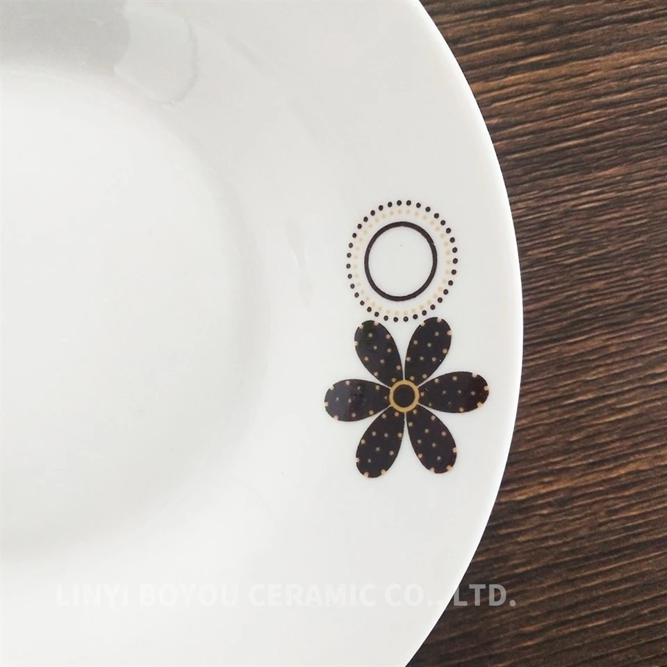 18 Pieces Flower Print Porcelain Set