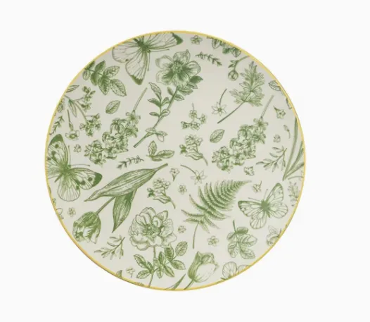 24PCS Leaf Relief Ceramic Dinnerware Set factory