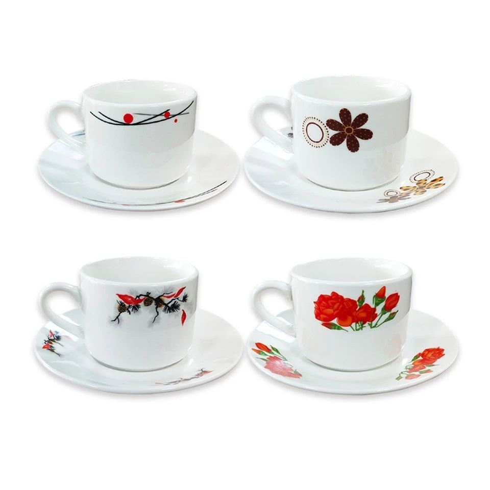 White Cup And Saucer Set