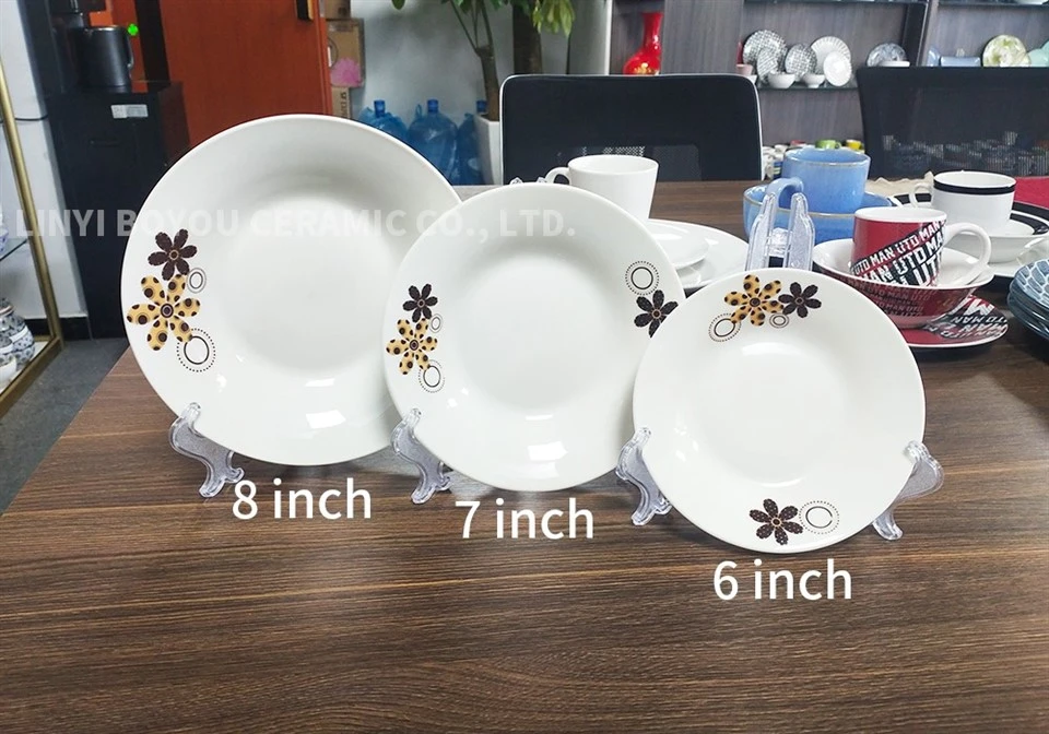 18 Pieces Flower Print Porcelain Set factory