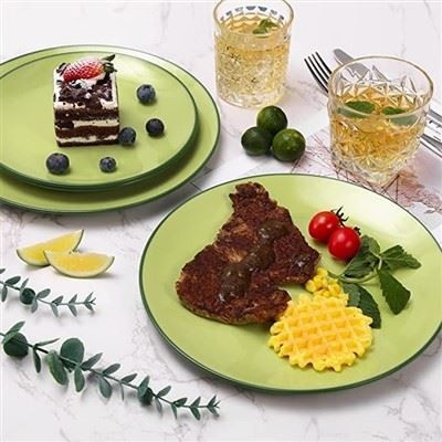 Contemporary Sage-to-Forest Gradient Ceramic Dining Set factory