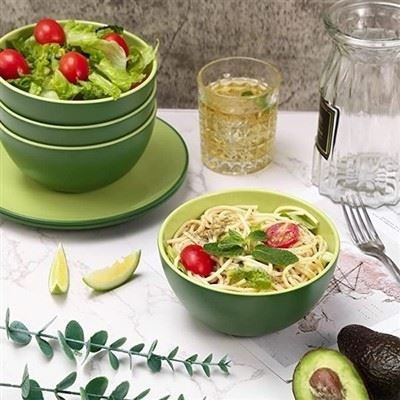 Contemporary Sage-to-Forest Gradient Ceramic Dining Set price