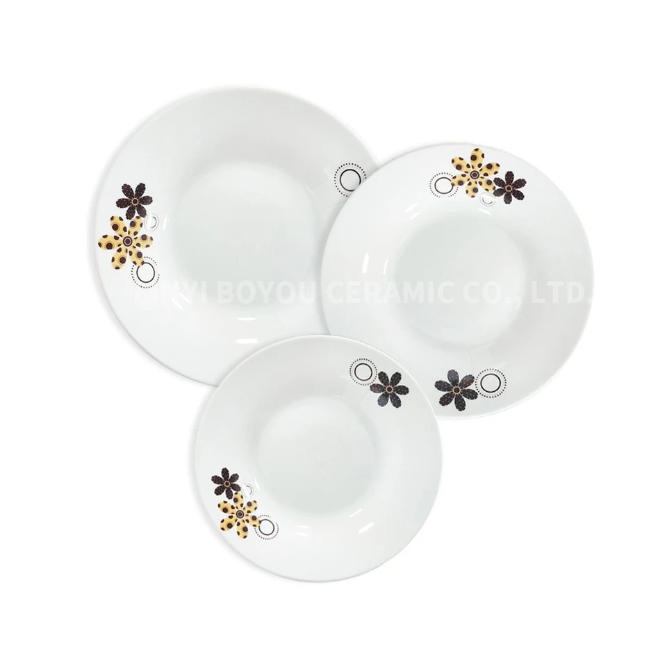 18 Pieces Flower Print Porcelain Set suppliers