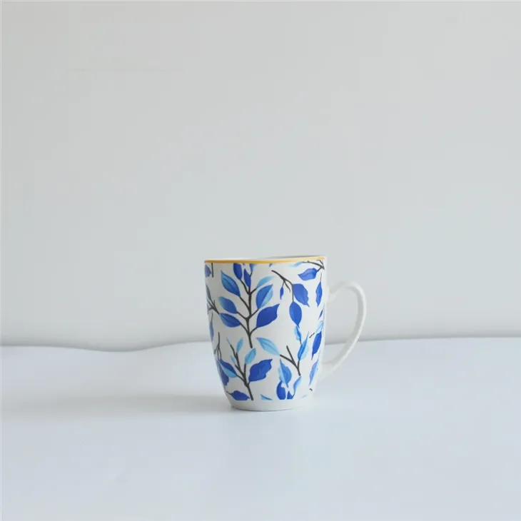 Blue Leaf Branch Ceramic Dinnerware Set factory