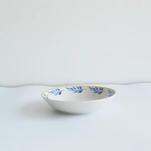 Blue Leaf Branch Ceramic Dinnerware Set best