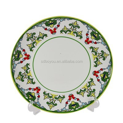 Bohemian Floral Green Ceramic Dinnerware Set best