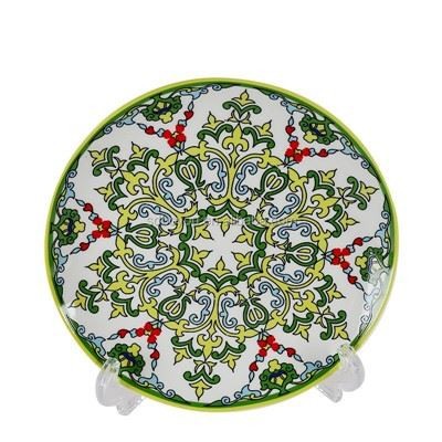 Bohemian Floral Green Ceramic Dinnerware Set suppliers