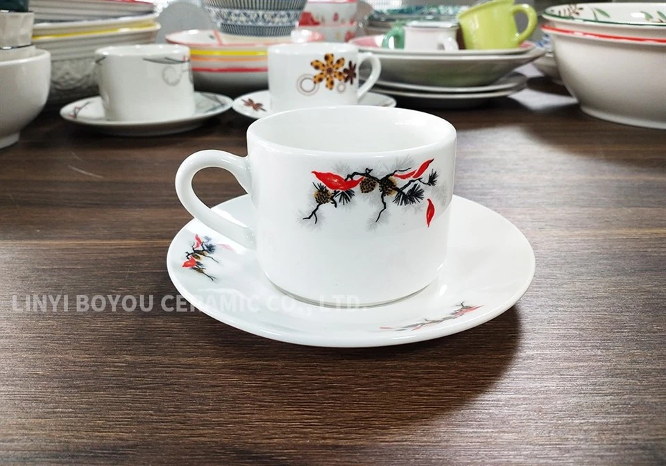 White Cup And Saucer Set high quality