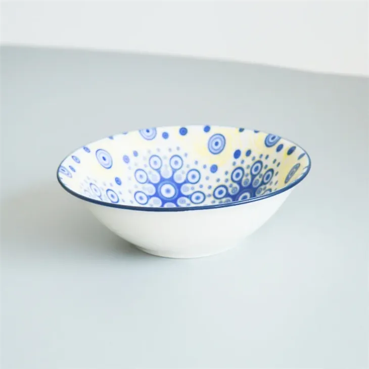 Classic Retro Blue & White Porcelain Plates Set price