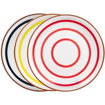 Colorful Striped Ceramic Dinner Plates best