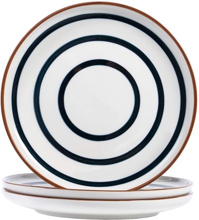 Colorful Striped Ceramic Dinner Plates suppliers