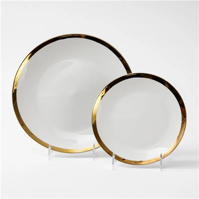 Gold Rim Electroplated Dinnerware Sets factory