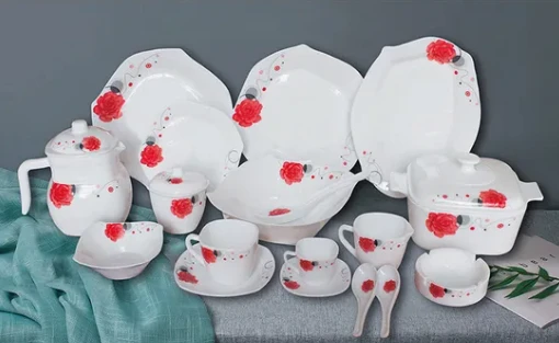 High Quality Opal Glass Dinner Set factory