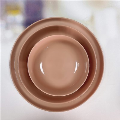 Minimalist Pink Ceramic Plate & Bowl Set factory