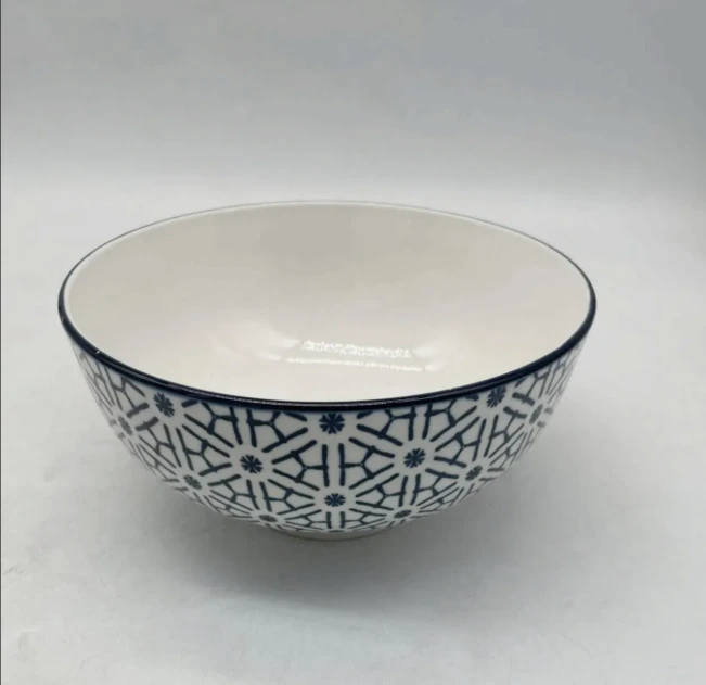 Multi-pattern Blue & White Ceramic Bowls high quality