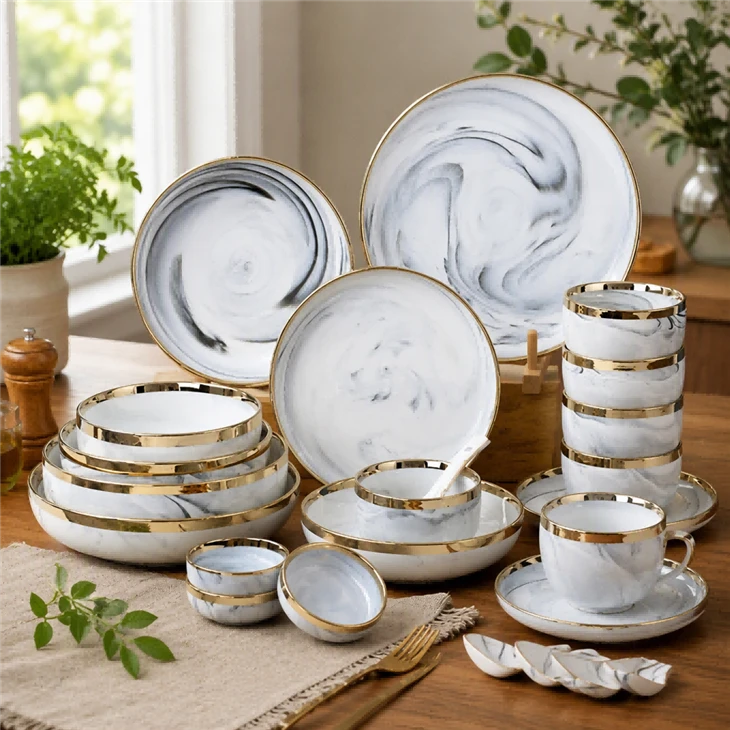 Electroplated Gold "Colorful Cloud" Glaze Products