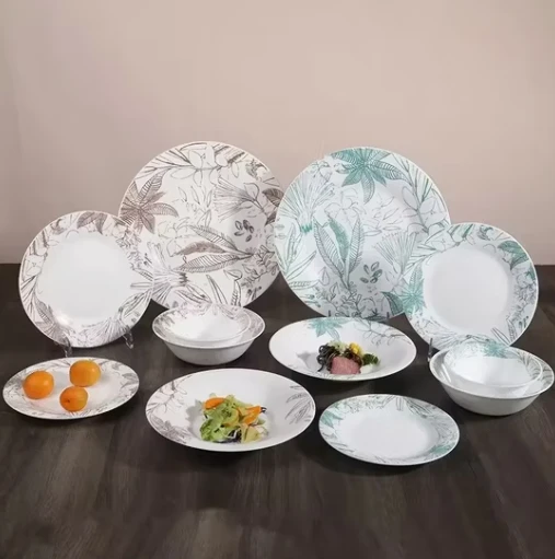 Pad Printing Design Ceramic Dinnerware Set