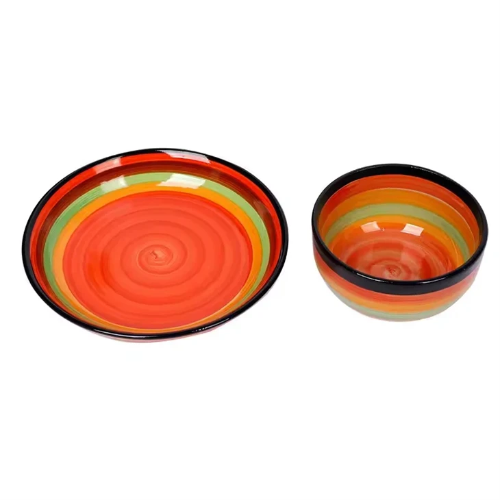 Rainbow Swirl Porcelain Dinnerware Sets best