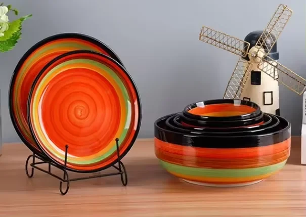 Rainbow Swirl Porcelain Dinnerware Sets suppliers