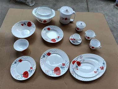 58 Pcs Opal Glassware