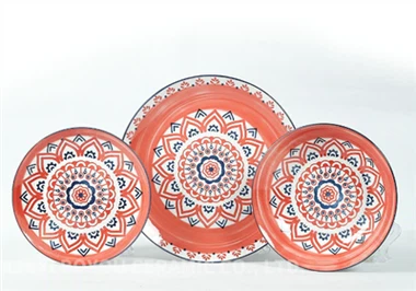 Bohemian Mandala Ceramic Dinner Plates