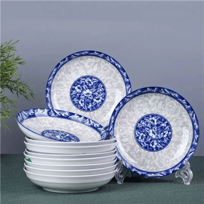 Classic Blue And White Porcelain Plates