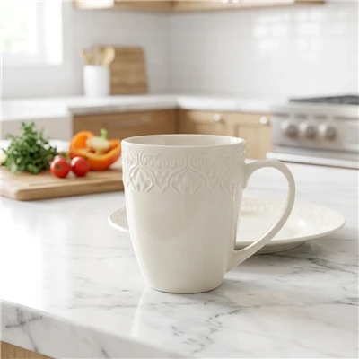 Fine Porcelain Embossed Set Fine Porcelain Embossed Set