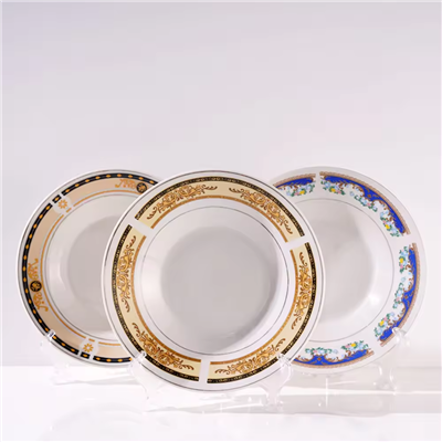 Soup Plate With Classic Decal Designs