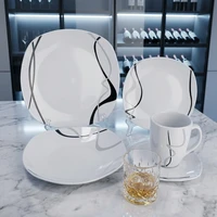 Marble Glaze Ceramic Dinnerware Set