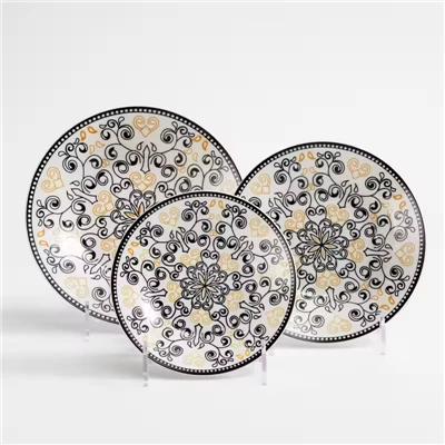 Pad Printing Classic Design Ceramic Tableware Set