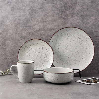 Speckled Color Glaze Ceramic Dinnerware Set
