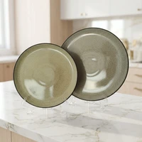 Speckled Reactive Colored Glaze Ceramic Dinnerware Set factory